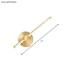 DecorBites™ Aluminum LED Wall Lamp - Gold Tube/Stick Design for Boys Bedside