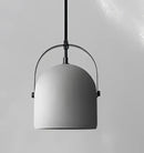 Amber & cream geometric glass pendant light for dining room