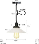 Amber & cream geometric glass pendant light for dining room