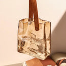 DecorBites™ Bag Shape Glass Vase Handbag Hydroponics Terrarium Home Decoration