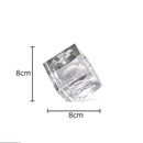 Amber crystal cube statue desk ornament – office decor