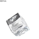 Amber crystal cube statue desk ornament – office decor