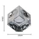 Amber crystal cube statue desk ornament – office decor