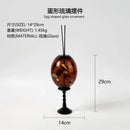 Amber geometric circle glass reed diffuser living room decor