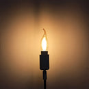 Amber glass dimmable led filament bulb 10 pack – dining room candle light
