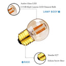 Amber glass g40 edison led bulbs garden filament lamp