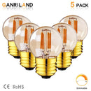 Amber glass g40 edison led bulbs garden filament lamp