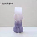 Amber textured decorbites gradient glass vase living room decor