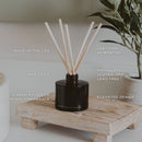 Hello Fall Amber Tinted Glass Jar Reed Diffuser