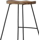 Amberly Natural 24 Inch Saddle Counter Height Bar Stool Set
