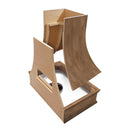 American Walnut Wood Range Hood With Tapered Front and Decorative Trim - 30", 36", 42", 48", 54" and 60" Widths Available