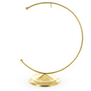 Crescent Moon Gold Metal Ornament Display Stand 8.8 Inches