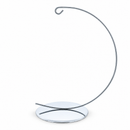Solid Round Base Silver Metal Ornament Display Stand 7.8 Inches