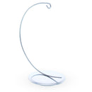 Solid Round Base Silver Metal Ornament Display Stand 7.8 Inches