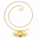 Art Deco Swirl Gold Metal Ornament Display Stand 10 Inches