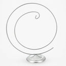 Art Deco Swirl Silver Metal Ornament Display Stand 10 Inches (Poland)