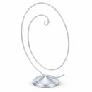 Art Deco Swirl Silver Metal Ornament Display Stand 10 Inches (Poland)