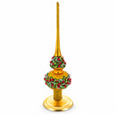 Upright Gold Metal Christmas Tree Topper Finial Stand Display Stand 7.2 Inches