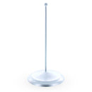 Upright Silver Metal Christmas Tree Topper Finial Stand Display Stand 7.2 Inches (Poland)