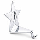 Insert your Picture Star Shape Silver Solid Metal Christmas Stocking Holder
