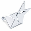 Insert your Picture Star Shape Silver Solid Metal Christmas Stocking Holder