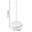 Upright White Metal Christmas Tree Topper Finial Stand Display Stand 7.2 Inches