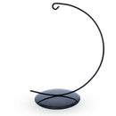 Solid Round Base Black Painted Metal Ornament Display Stand 7.8 Inches (Poland)