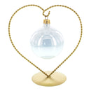 Heart-Shaped Twisted Gold Metal Ornament Display Stand 6.2 Inches (Poland)
