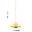 Upright Gold Metal Christmas Tree Topper Finial Stand Display Stand 7.2 Inches
