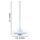 Upright Silver Metal Christmas Tree Topper Finial Stand Display Stand 7.2 Inches (Poland)