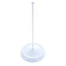 Upright White Metal Christmas Tree Topper Finial Stand Display Stand 7.2 Inches (Poland)