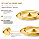 Crescent Moon Gold Metal Ornament Display Stand 8.8 Inches