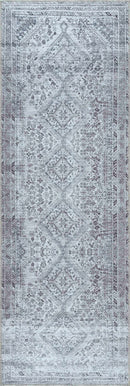 Barny Gray Denim Washable Rug - Clearance