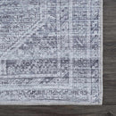 Barny Gray Blue Washable Rug - Clearance