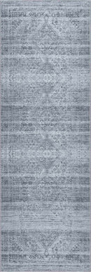 Barny Gray Blue Washable Rug - Clearance