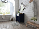 Adeline Bathroom Vanity with Farmhouse Sink and Carrara White Marble Top Cabinet Set Villohome