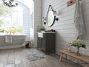 Adeline Bathroom Vanity with Farmhouse Sink and Carrara White Marble Top Cabinet Set Villohome
