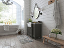 Adeline Bathroom Vanity with Farmhouse Sink and Carrara White Marble Top Cabinet Set Villohome