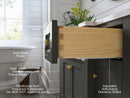 Adeline Bathroom Vanity with Farmhouse Sink and Carrara White Marble Top Cabinet Set Villohome