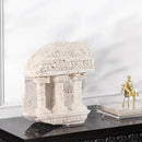 Ancient greek roman temple stone bookends living room decor