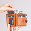 Andalusia Genuine Leather Pop-Up Cardholder with RFID Protection