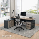 Anderson · L-Shaped Executive Standing Desk, Adjustable Height