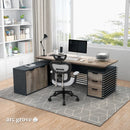 Anderson · L-Shaped Executive Standing Desk, Adjustable Height