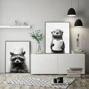 Animal Bathroom Canvas Posters
