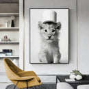 Animal Bathroom Canvas Posters