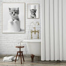 Animal Bathroom Canvas Posters