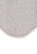 Animal Cat Face Ivory And Black Hand Tufted 1x1 Wool Rug