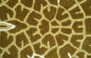 Animal Giraffe Brown Hand Tufted 3x5 Wool Area Rug