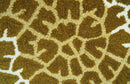 Animal Giraffe Brown Hand Tufted 3x5 Wool Area Rug