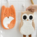 Animal microfiber children's hand towel – bathroom plush decor